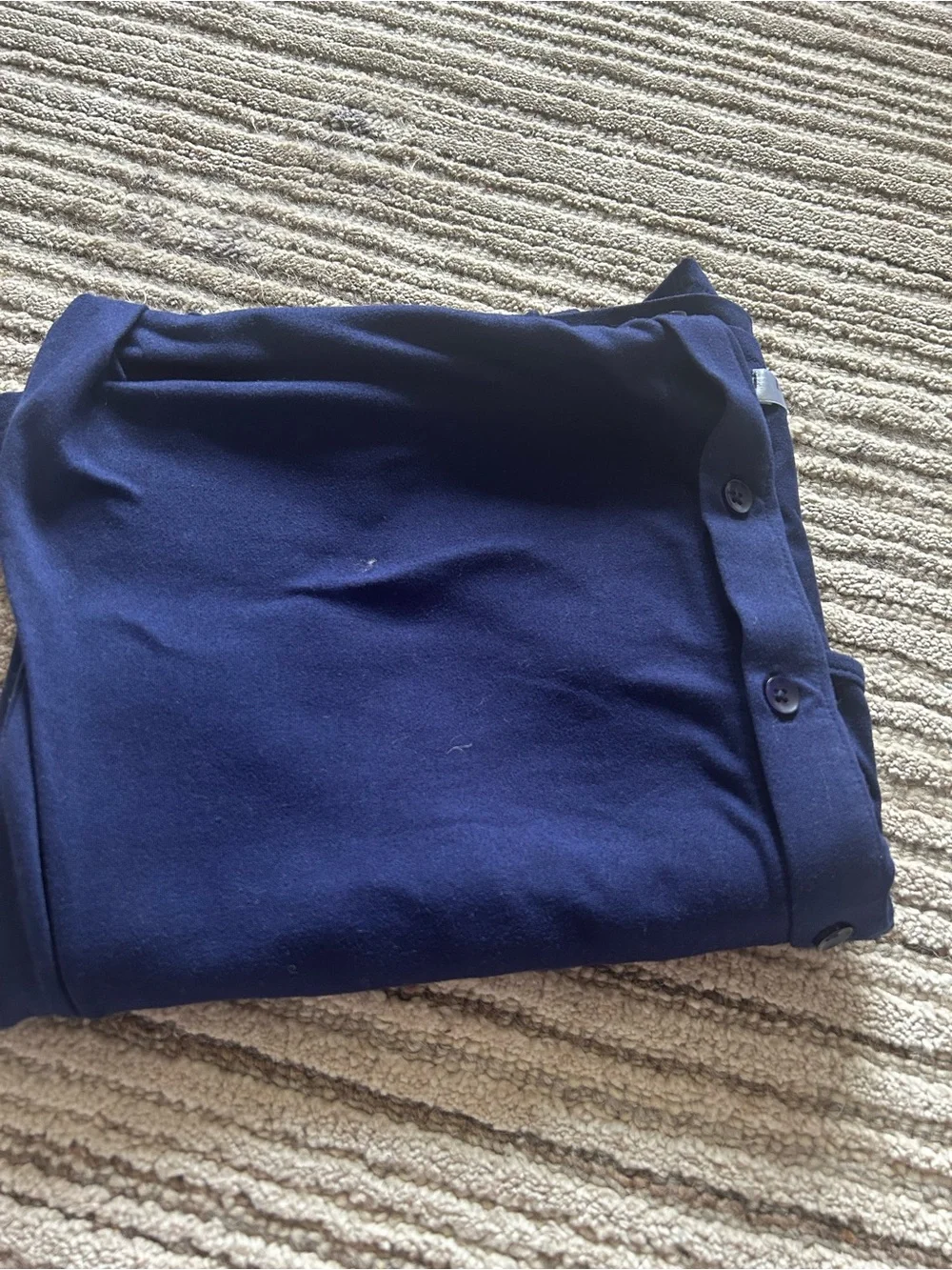 Equipment Navy Satin-Look nightgown
